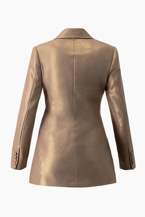 Blazer liso con bolsillos