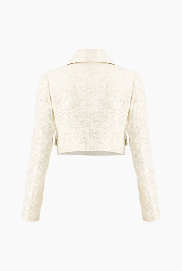 Saco corto con lentejuelas