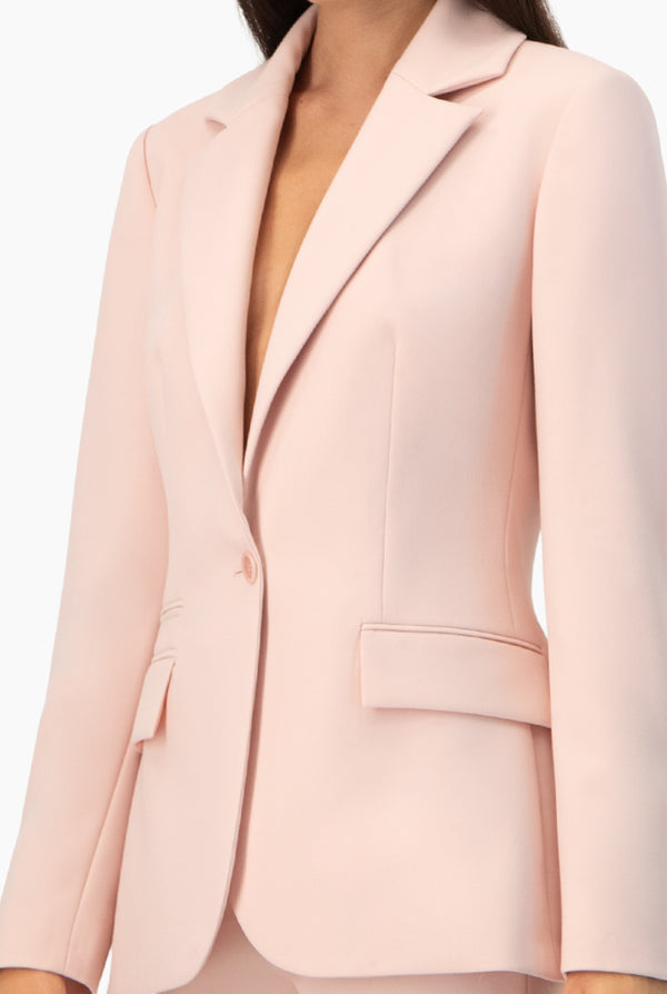 Saco cruzado liso rosa