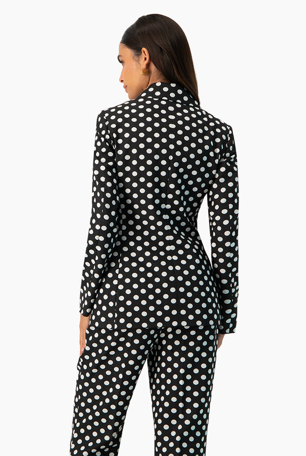 Saco cruzado de doble boton frontal