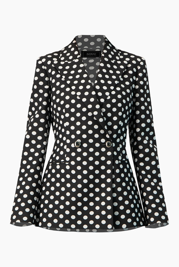 Saco cruzado de doble boton frontal