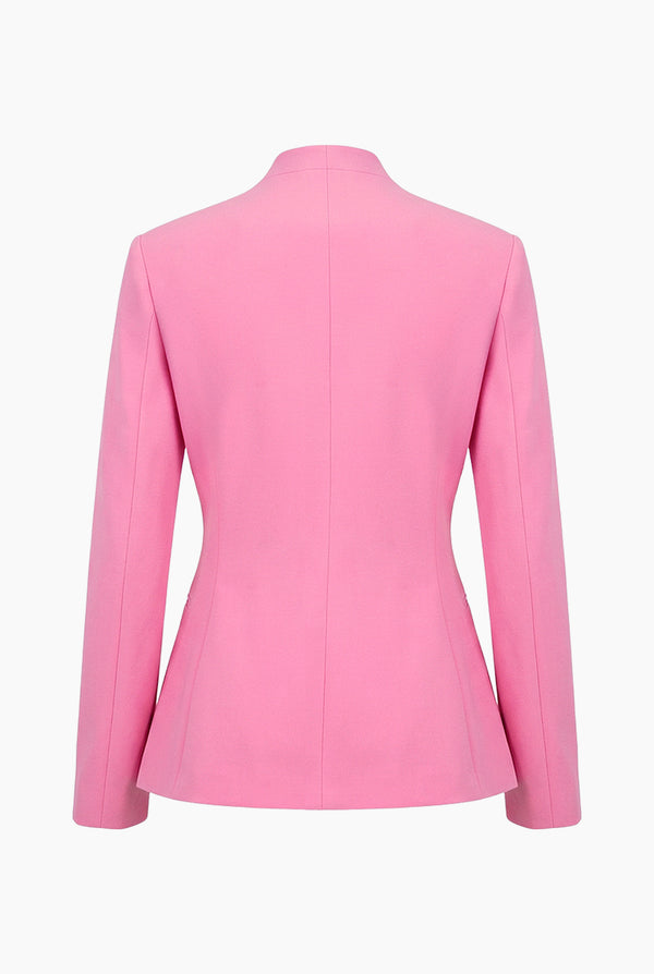 Saco rosa sin solapa