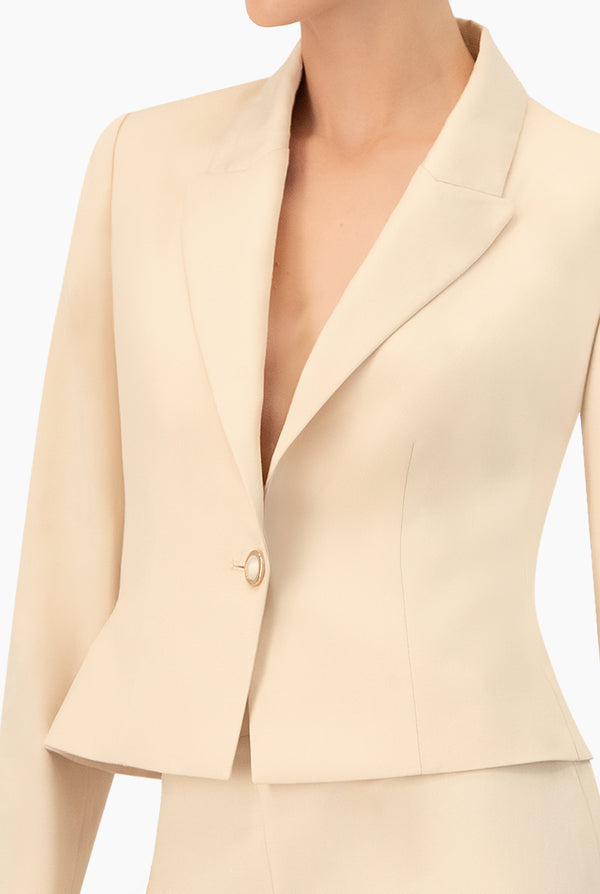 Saco sastreado un boton frontal