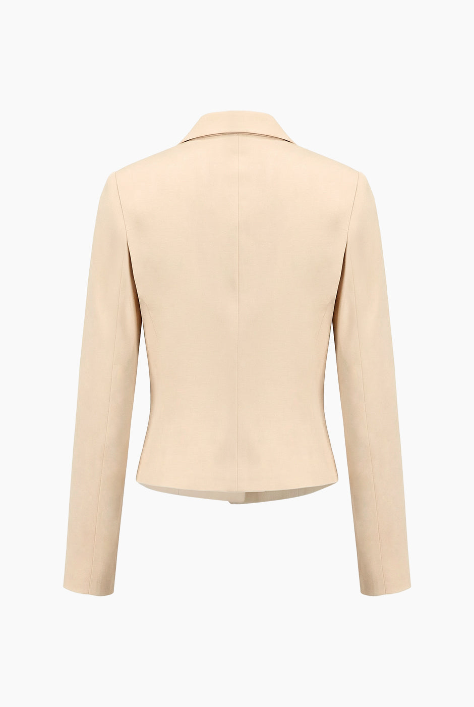 Saco Blazer sastreado arena con botón frontal