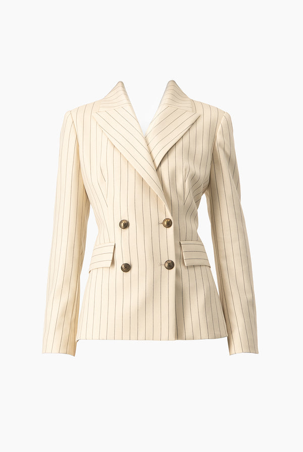 Saco cruzado a rayas