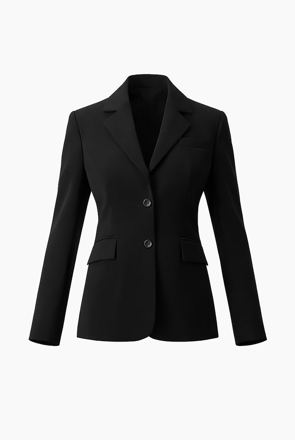 Blazer negro de doble boton