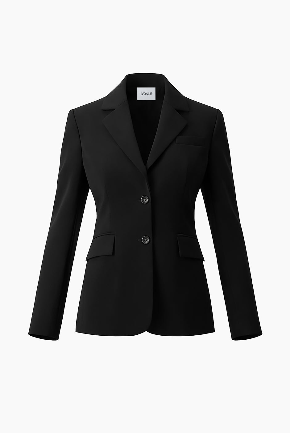 Blazer negro de doble boton