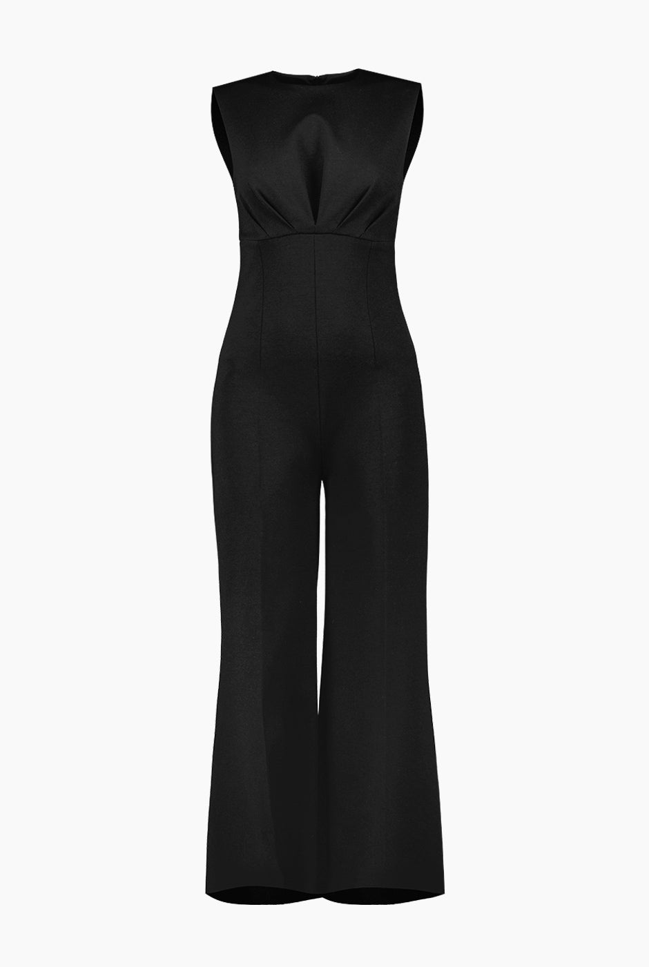 Jumpsuit de pierna amplia sin mangas