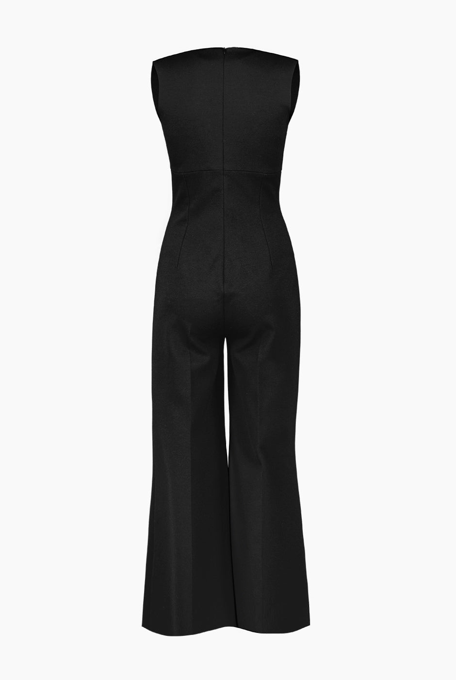 Jumpsuit de pierna amplia sin mangas