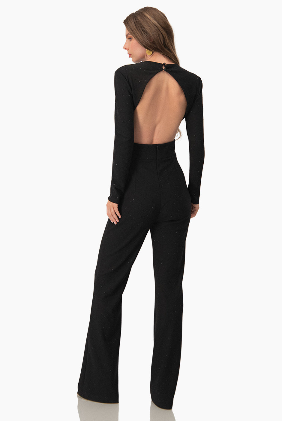 Jumpsuit negro cut out