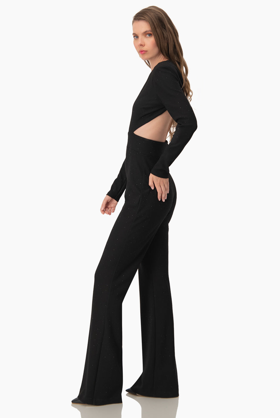 Jumpsuit negro cut out