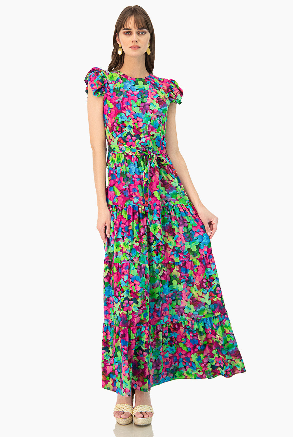 Maxi vestido estampado