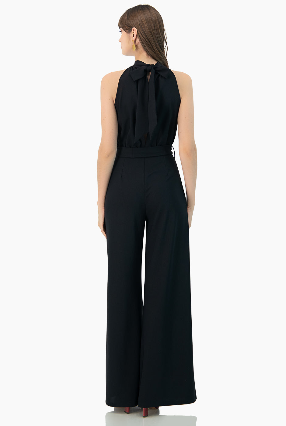 Jumpsuit negro de cuello halter