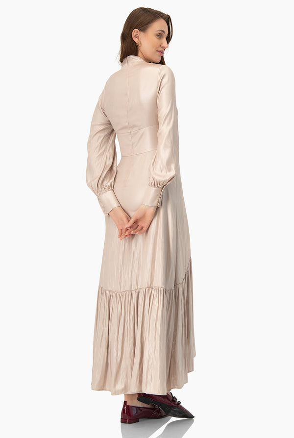 Vestido maxi de escote V