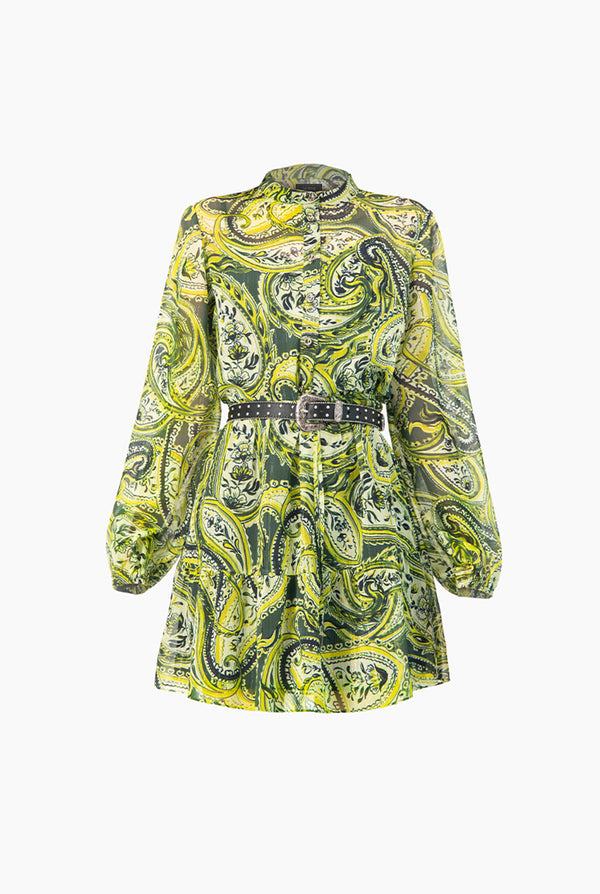 Vestido corto y manga larga