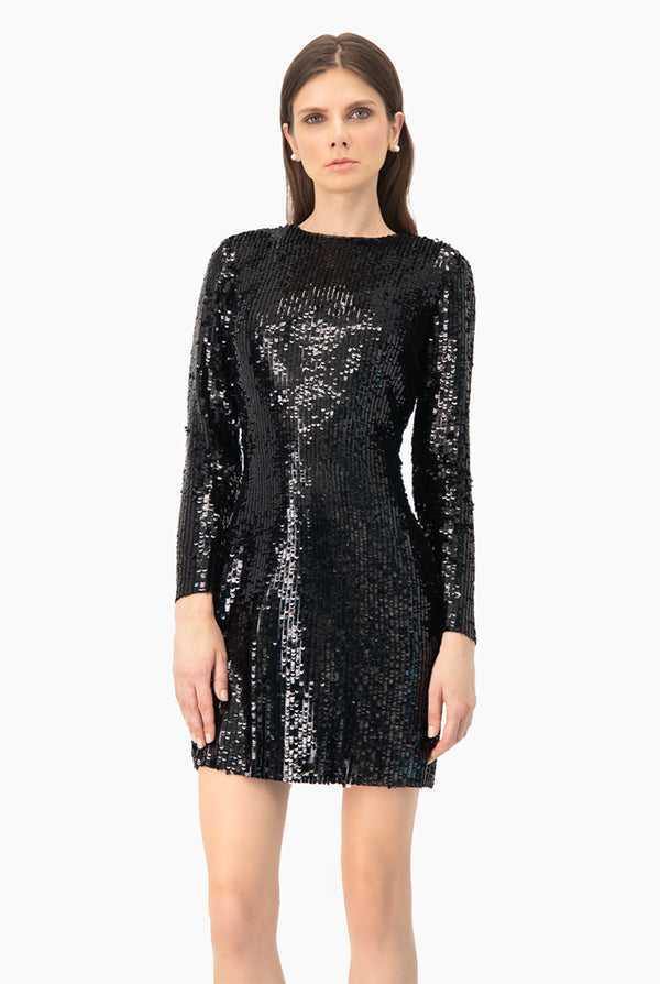 Vestido corto de lentejuelas