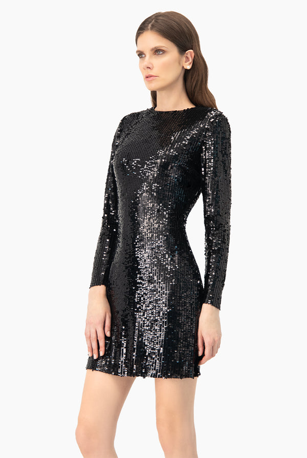 Vestido corto de lentejuelas