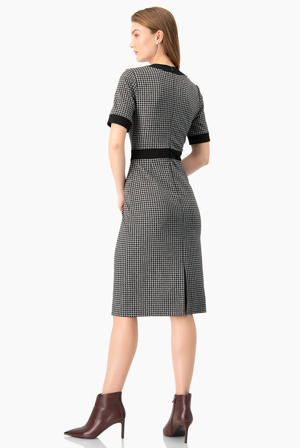 Vestido midi de manga corta