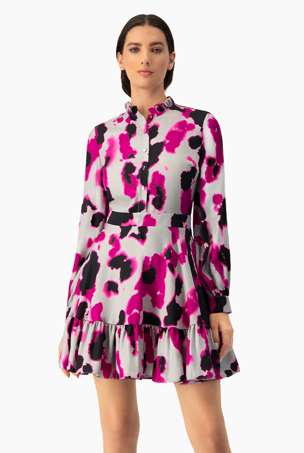 Vestido estampado corto