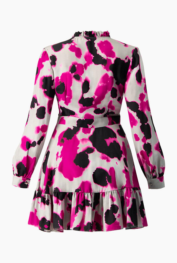 Vestido estampado corto