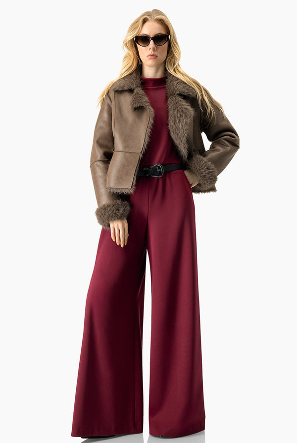 Jumpsuit vino con cinturon