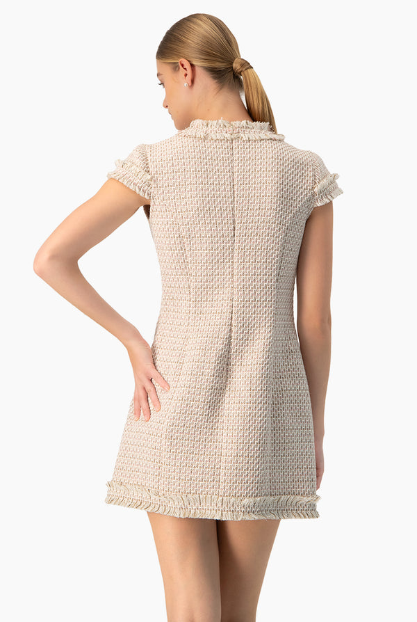 Vestido corto deshilachado