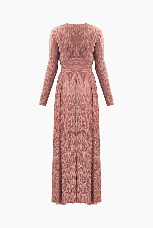 Vestido largo y escote V