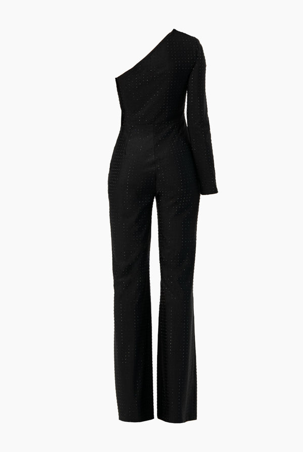 Jumpsuit negro pierna amplia