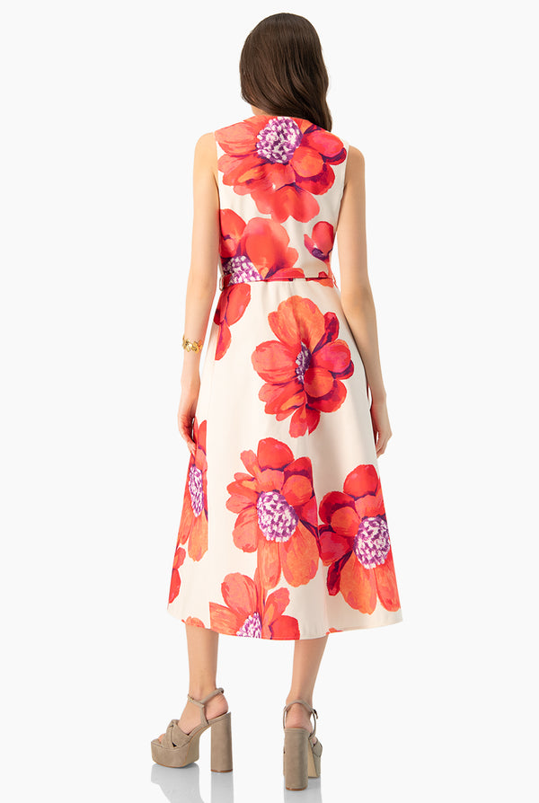 Vestido midi sin mangas