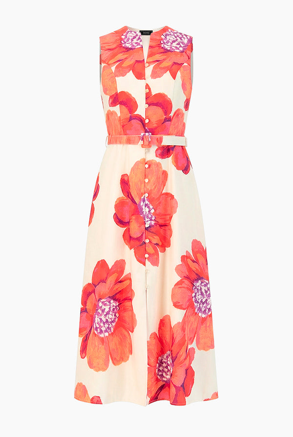 Vestido midi sin mangas