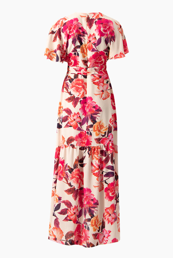 Maxi vestido cruzado escote en V