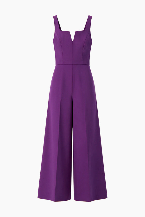 Jumpsuit amplio en tono morado