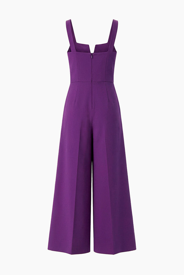 Jumpsuit amplio en tono morado