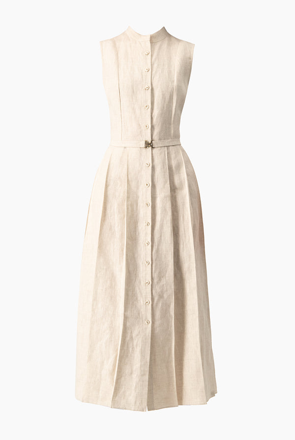 Vestido midi con botones