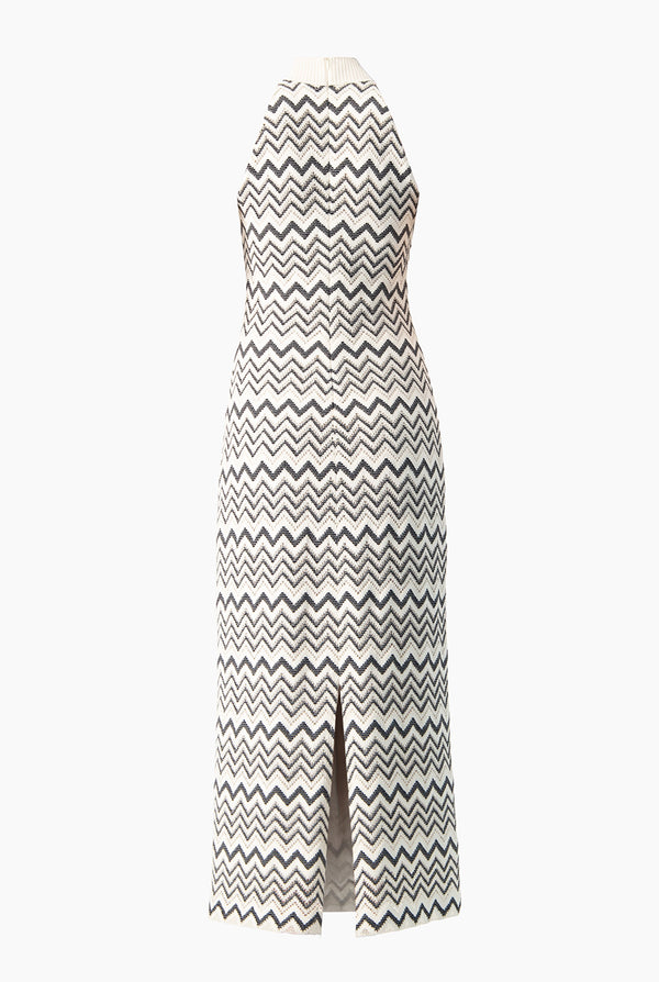 Vestido tejido cuello halter