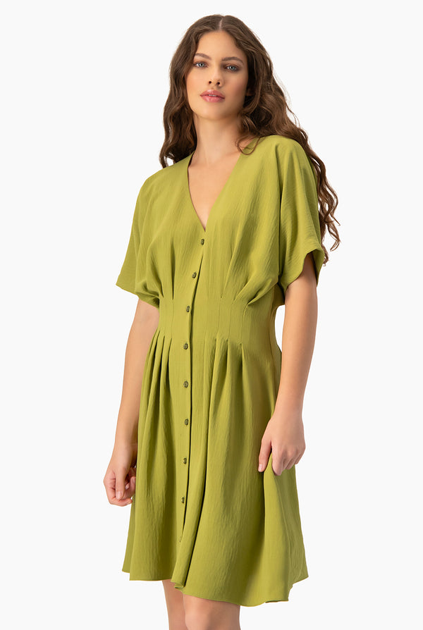 Vestido corto de escote en V