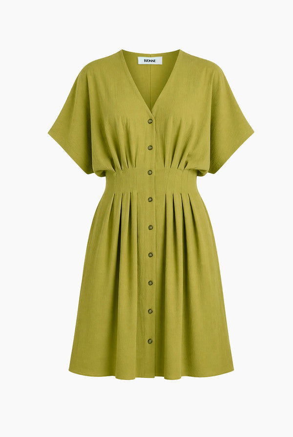 Vestido corto de escote en V