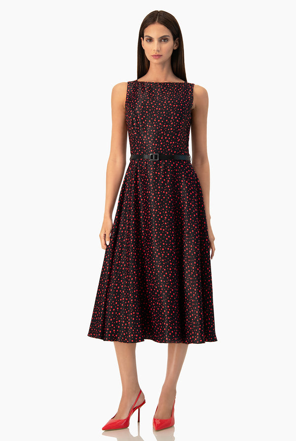 Vestido Ivonne linea A de lunares