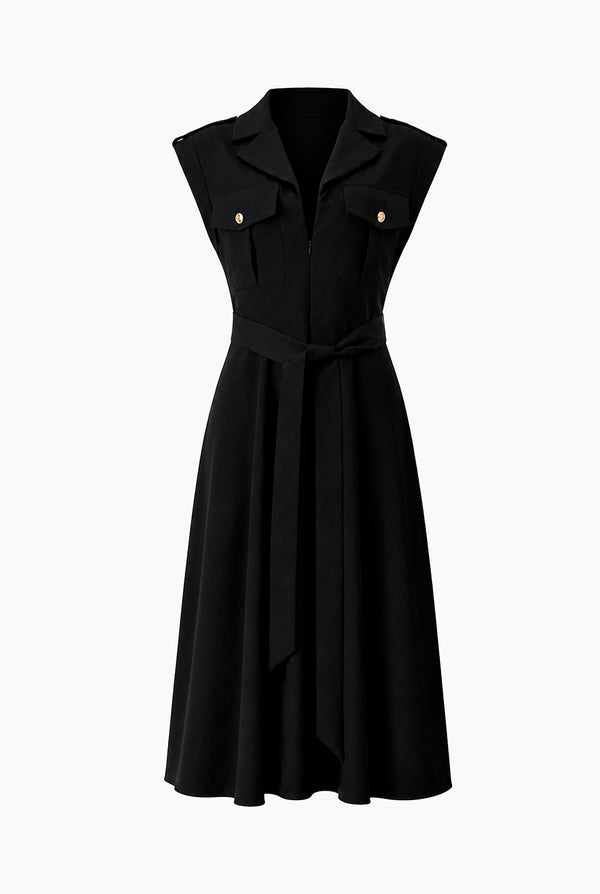 Vestido Ivonne midi con cinta