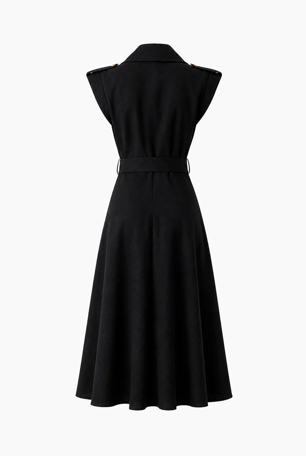 Vestido Ivonne midi con cinta