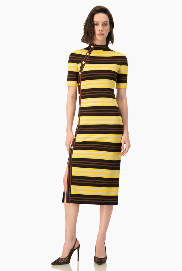 Vestido Ivonne midi manga corta