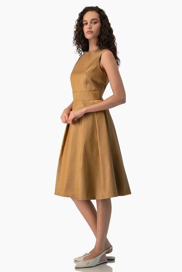 Vestido Ivonne linea A sin mangas