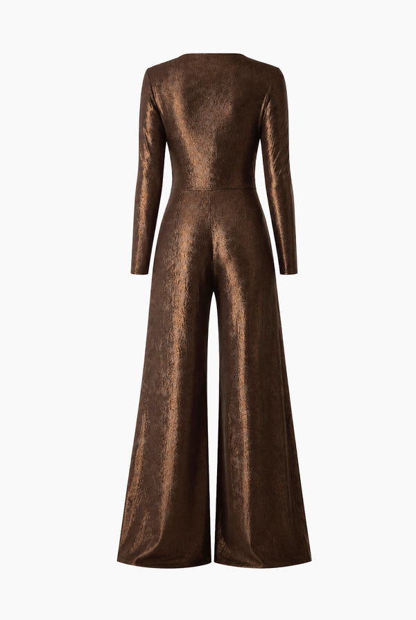 Jumpsuit Ivonne cruzado cafe