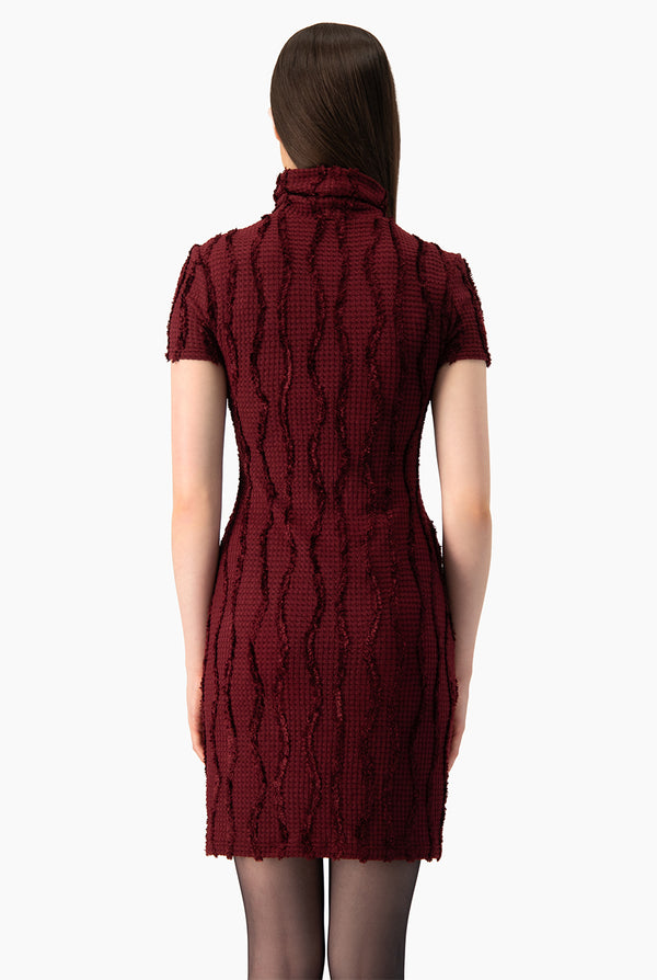 Vestido tejido Ivonne vino