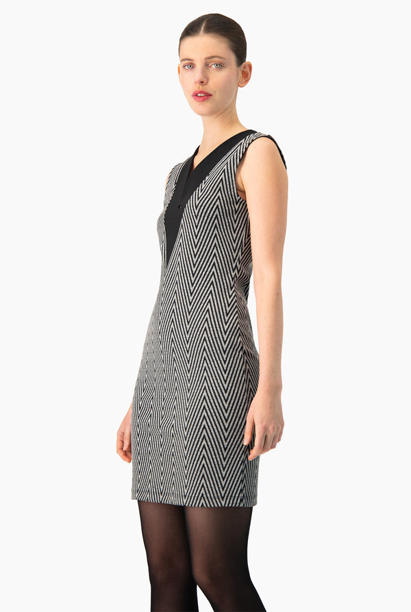 Vestido corto Ivonne escote V