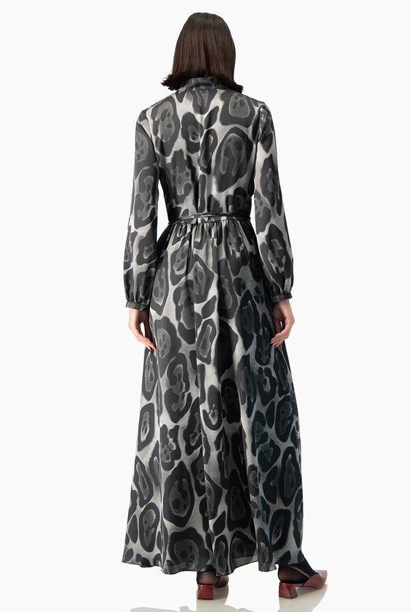 Vestido maxi Ivonne manga larga