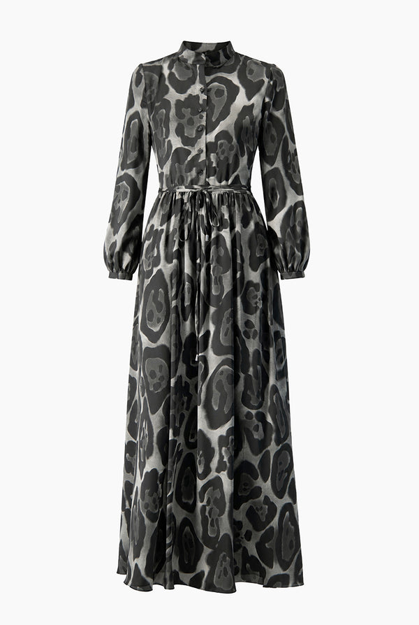 Vestido maxi Ivonne manga larga
