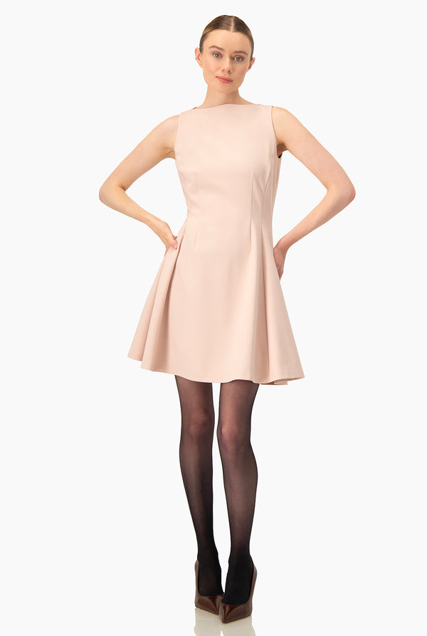 Vestido Ivonne corto en tono rosa