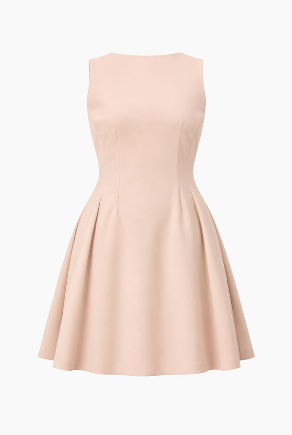 Vestido Ivonne corto en tono rosa
