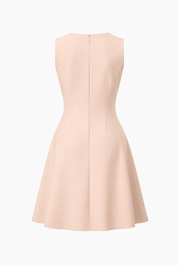 Vestido Ivonne corto en tono rosa